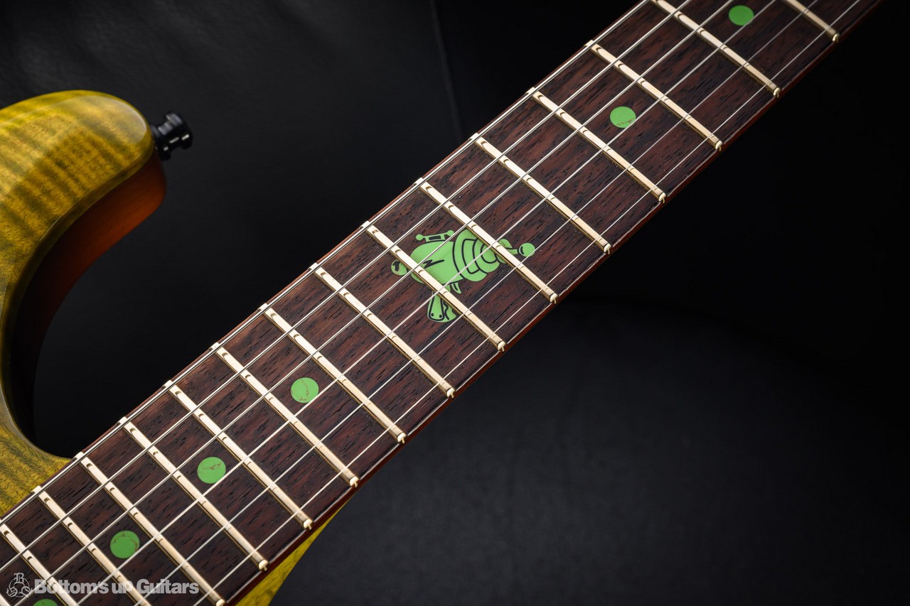 Knaggs Guitars Severn SS/XF Lime Green Steve Stevens Signature Used