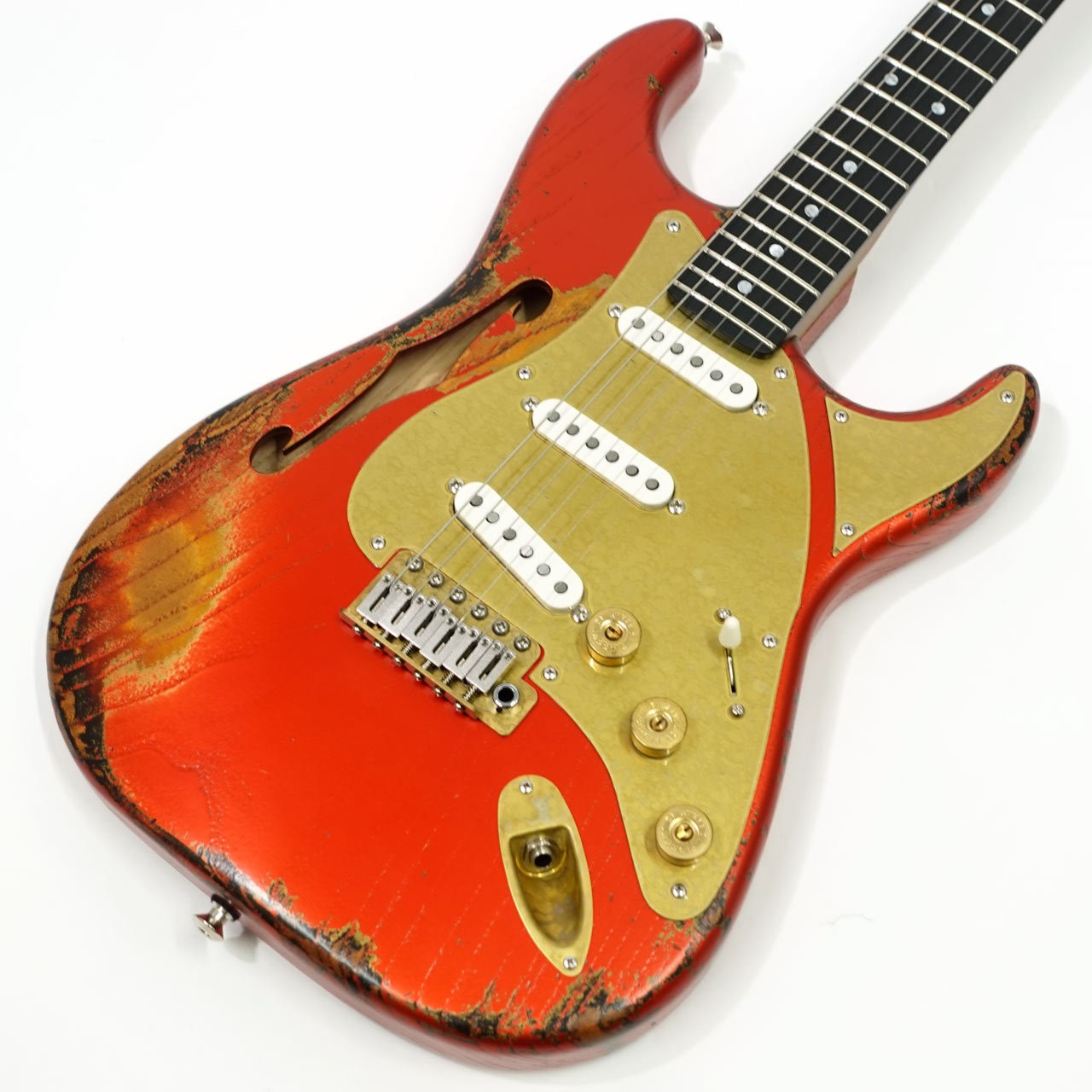 Paoletti Guitars Alfa Lounge SSS Electric Guitar Sunburst Used