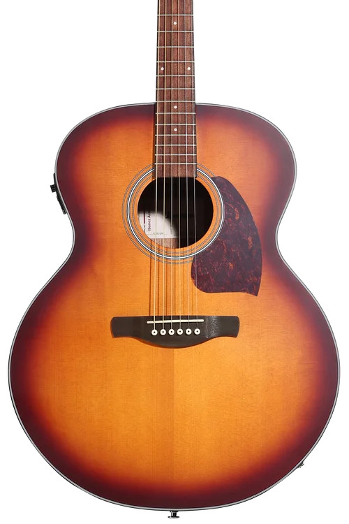 Ibanez PJ50E Acoustic-electric Guitar – Open-pore Vintage Amber Sunburst