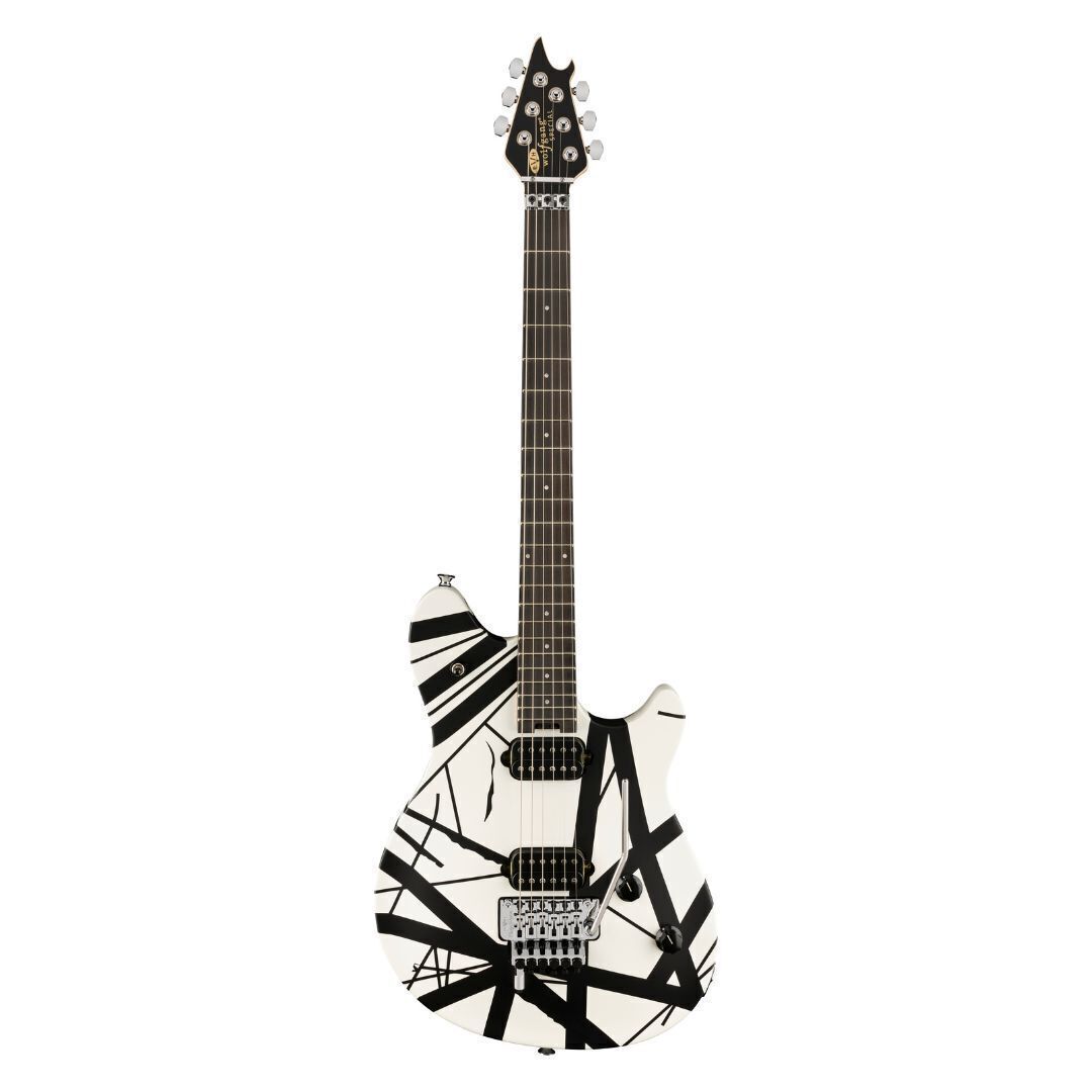 EVH Wolfgang Special Striped 6-String Electric Guitar Black and White GRADE A
