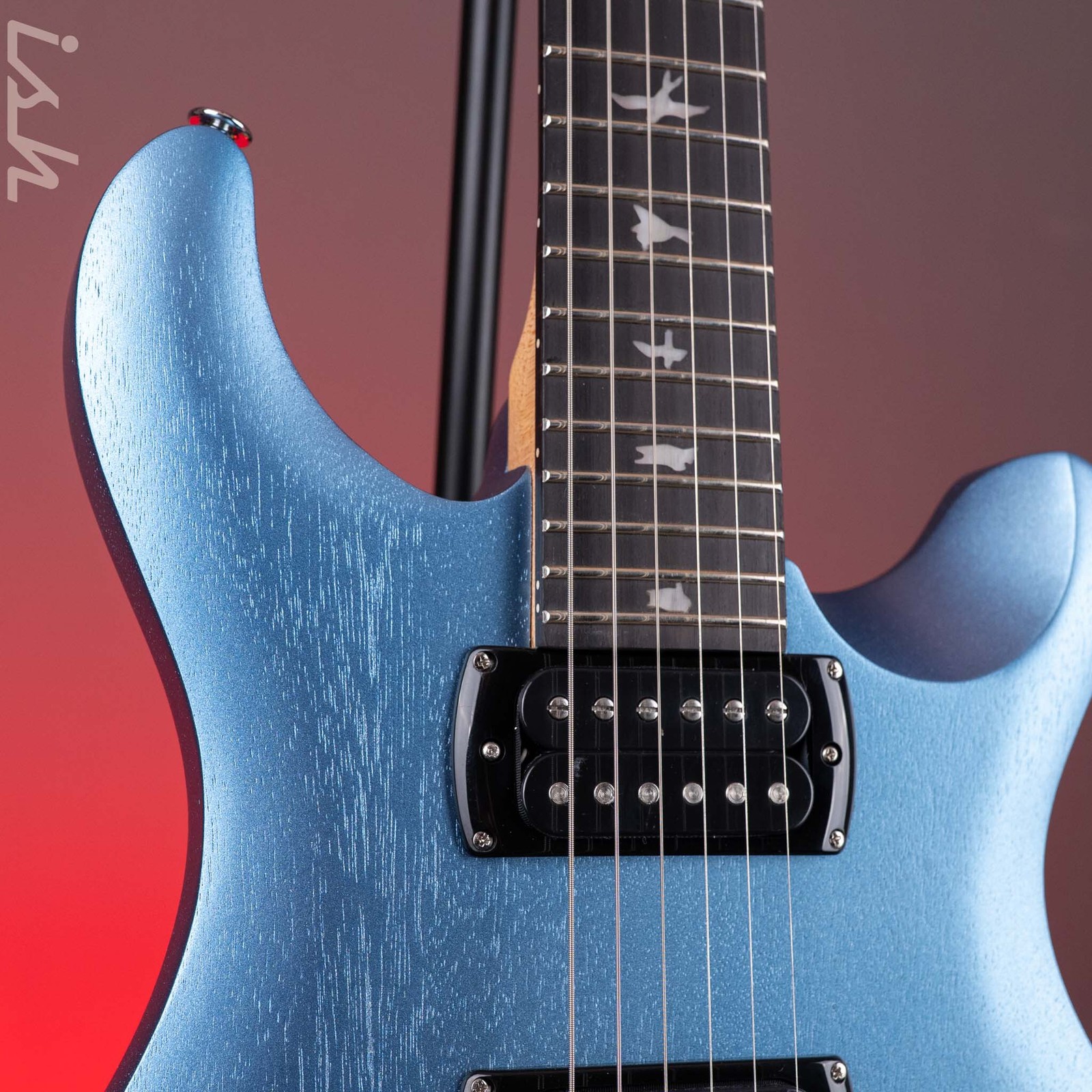 PRS SE CE 24 Standard Stoptail Satin Ice Blue Metallic