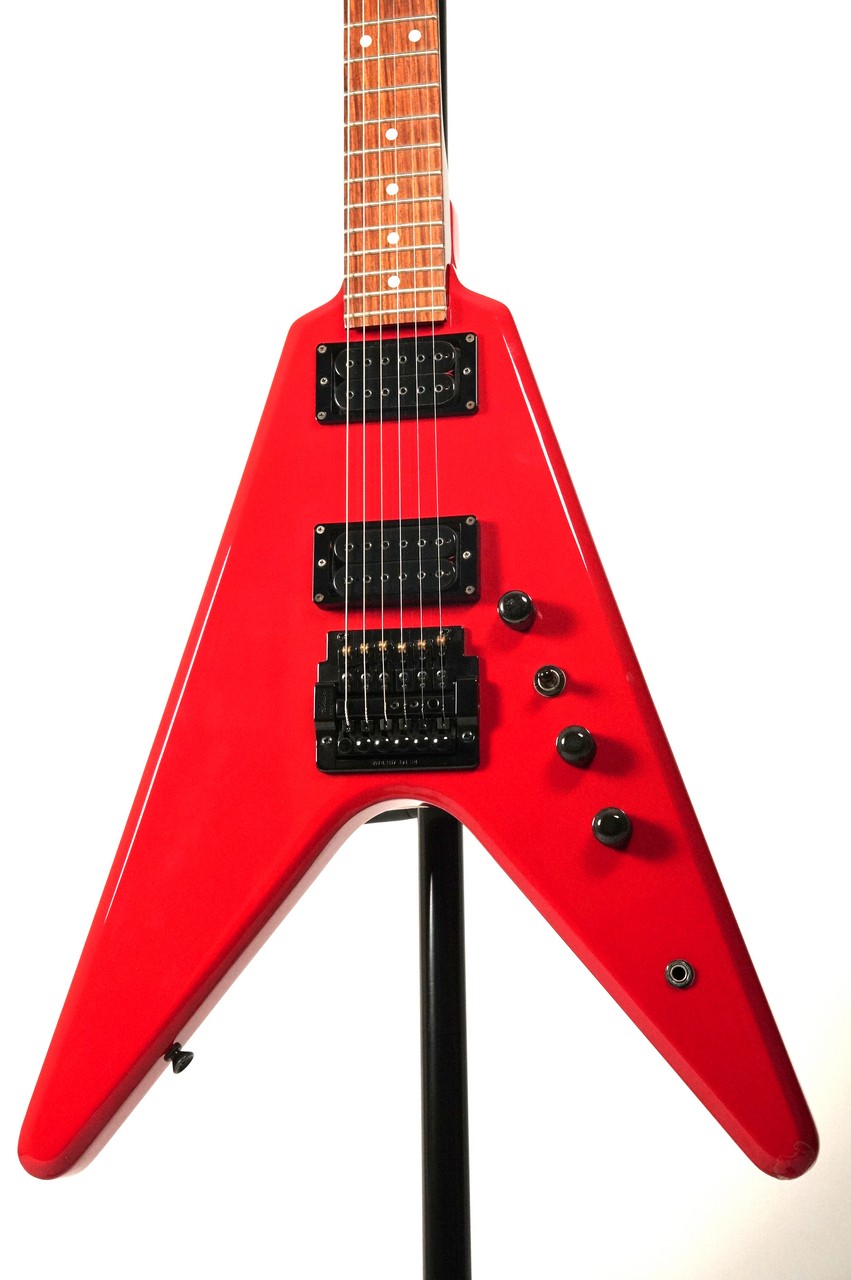 Greco MTV-80 Flying V Electric Guitar 1984 Basswood Kahler Bridge MIJ Used
