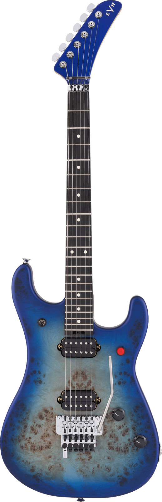 EVH 5150™ Series Deluxe Poplar Burl, Ebony Fingerboard, Aqua Burst