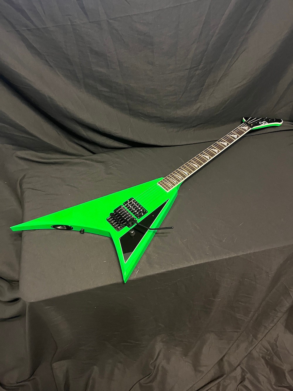 2024 OG Grover Jackson USA Concorde Flying V Guitar in Slime Green W/OHSC