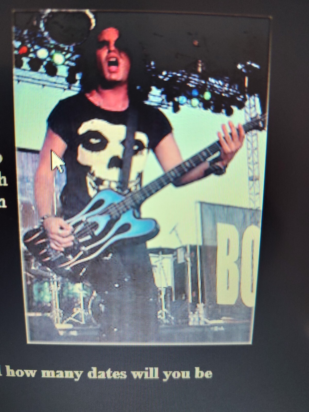 GMP THUNDERBIRD BASS GUITAR – JERRY DIXON of WARRANT – OWNED BY and STAGE USED