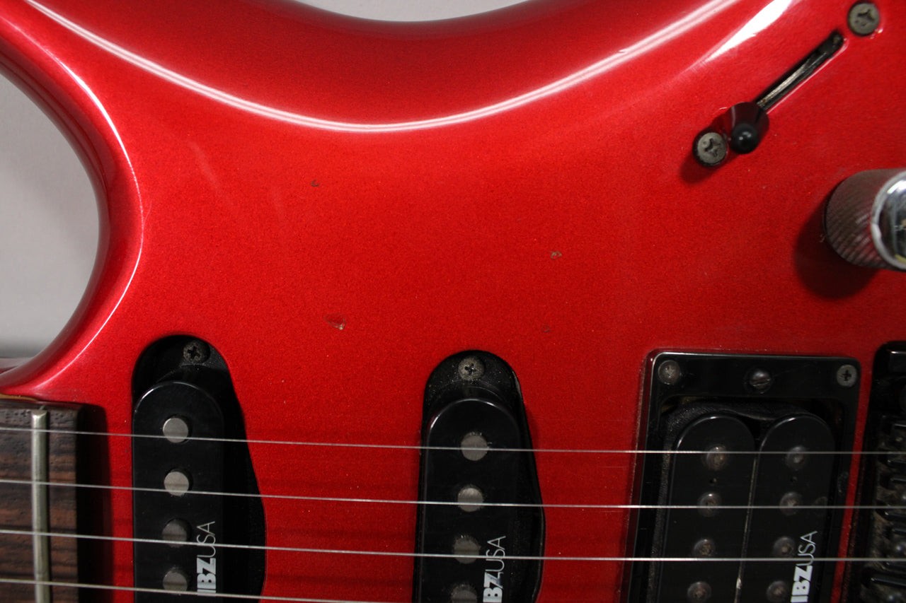1987 Ibanez 540R Radius Series Floyd Rose HSS MIJ Jewel Red Finish