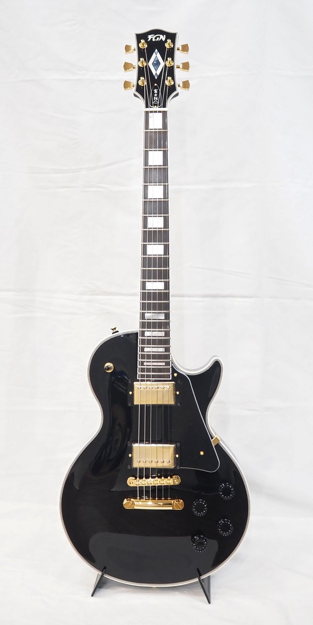 GEN FGN NLC200EMH BK Electric Guitar Mahogany Ebony Black Used