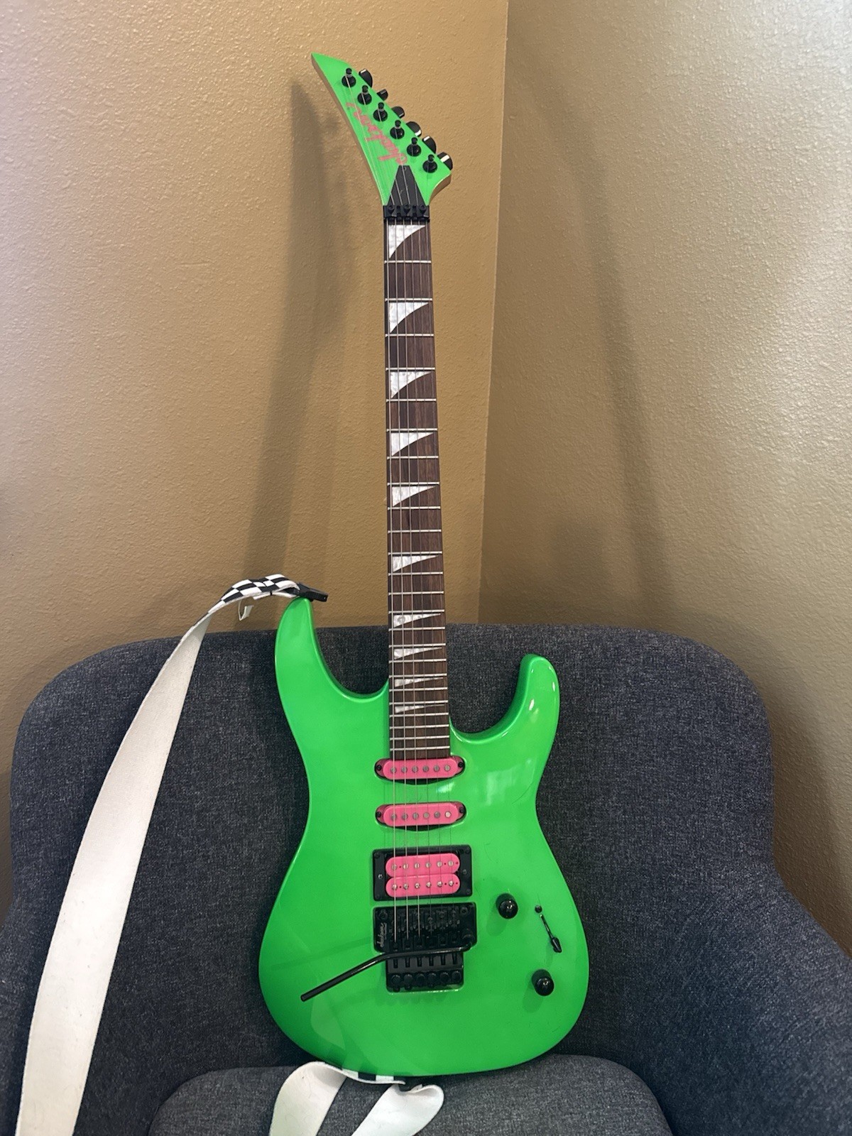 Jackson X Series Dinky DK3XR HSS Electric Guitar – Neon Green