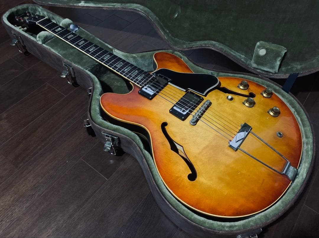 Electric Guitar Gibson ES-335 ES-330 Vintage Brown USA Semi-Hollow
