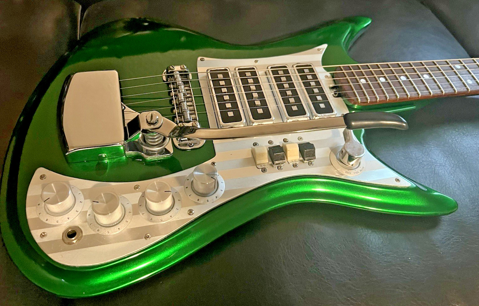 Teisco Silvertone ET-460 K4-L Custom Green Candy Paint