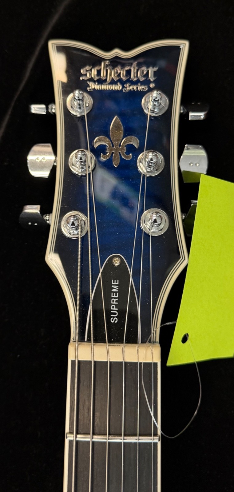 Schecter Solo-II Supreme Electric Guitar – See Thru Blue Burst