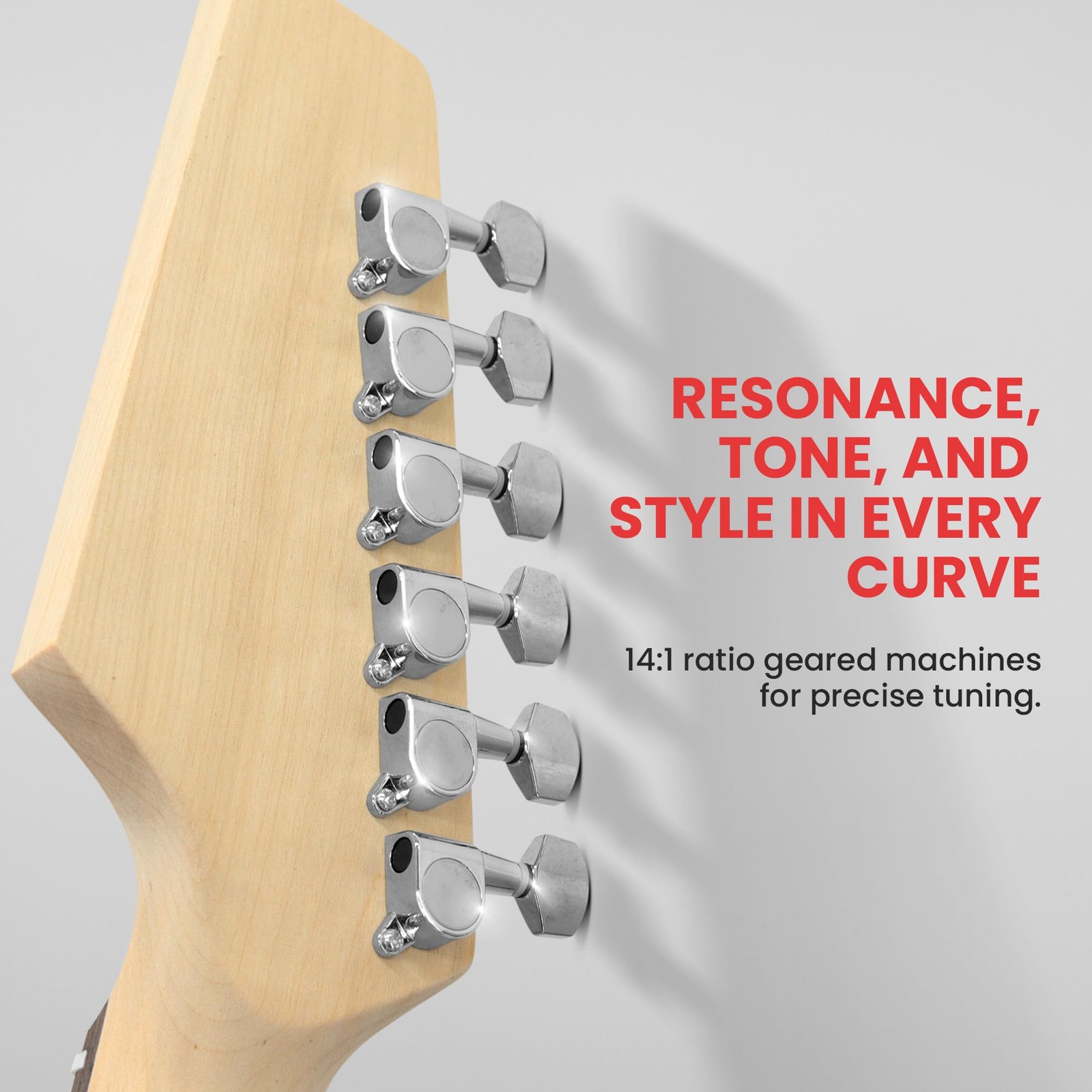 Pyle Unfinished Electric Guitar Kit – You Build The 20 x 25 x 8 cm, Natural