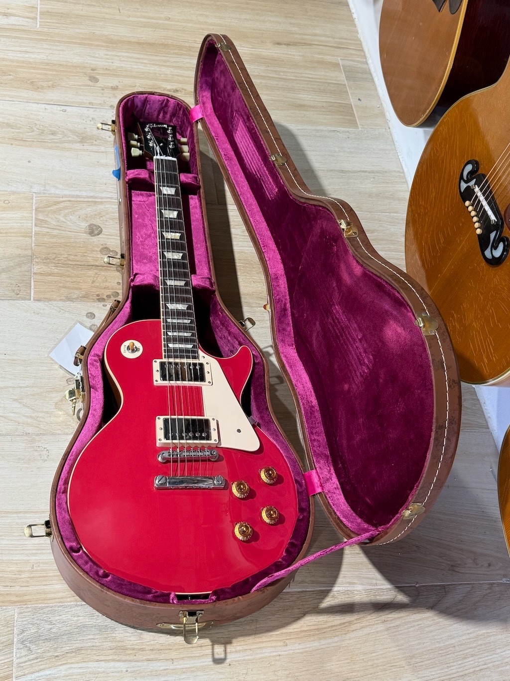 2012 Gibson Les Paul Std. LPR-7 ’57 Reissue Custom Shop “Cardinal Red” Maple Top
