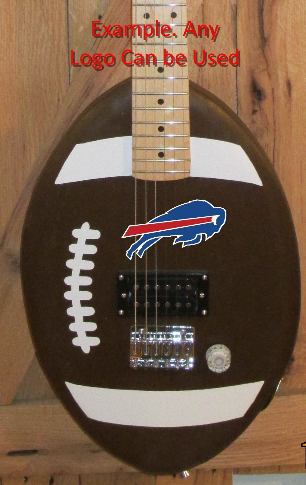 Football Theme Collegiate, NFL Electric Guitar – You Choose the Logo