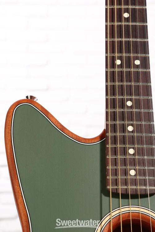 Fender Acoustasonic Player Jazzmaster Acoustic-electric Guitar – Antique Olive