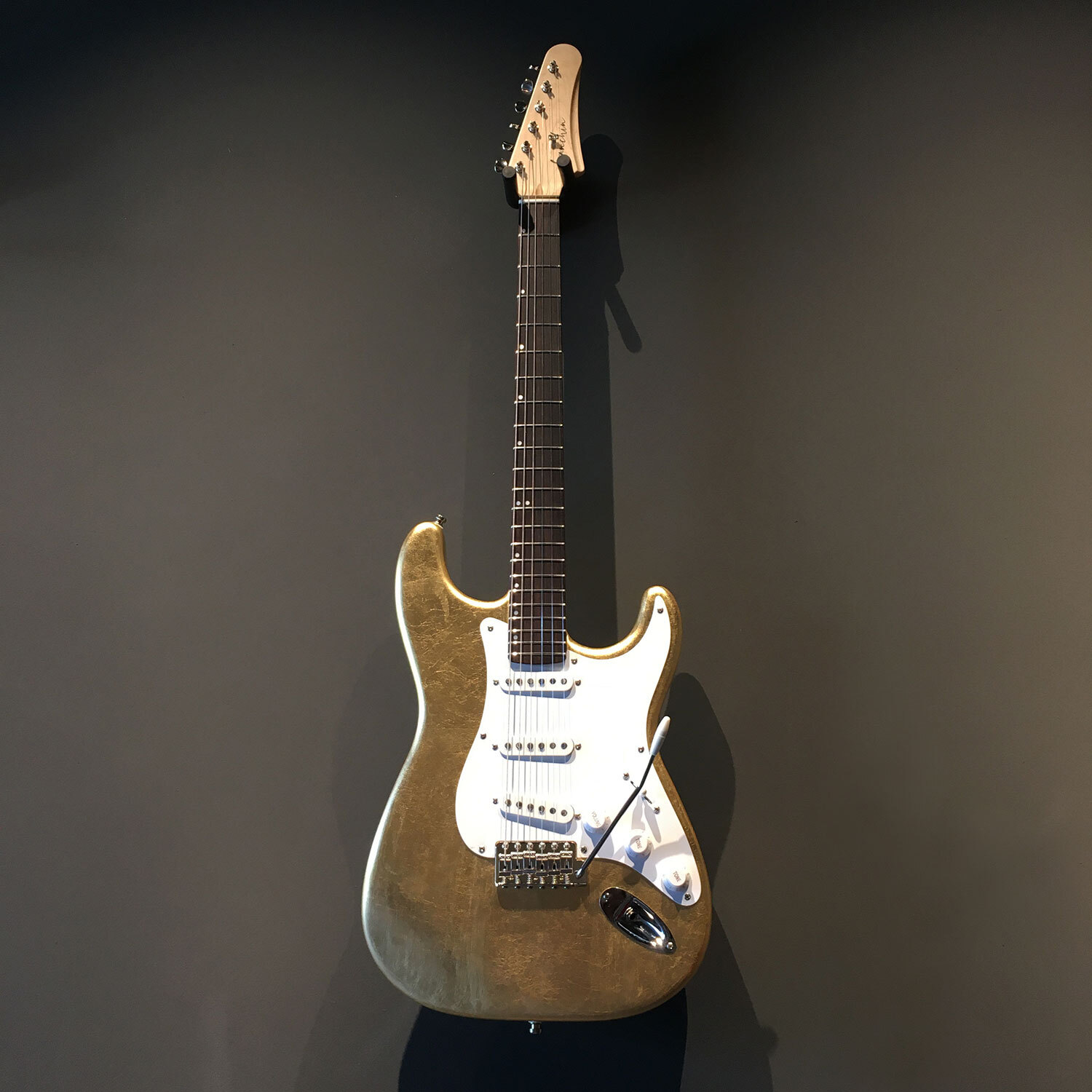 FRANCHIN Mercury guitar Glossy METALLIC LEAF Alder gold S-type *MADE TO ORDER