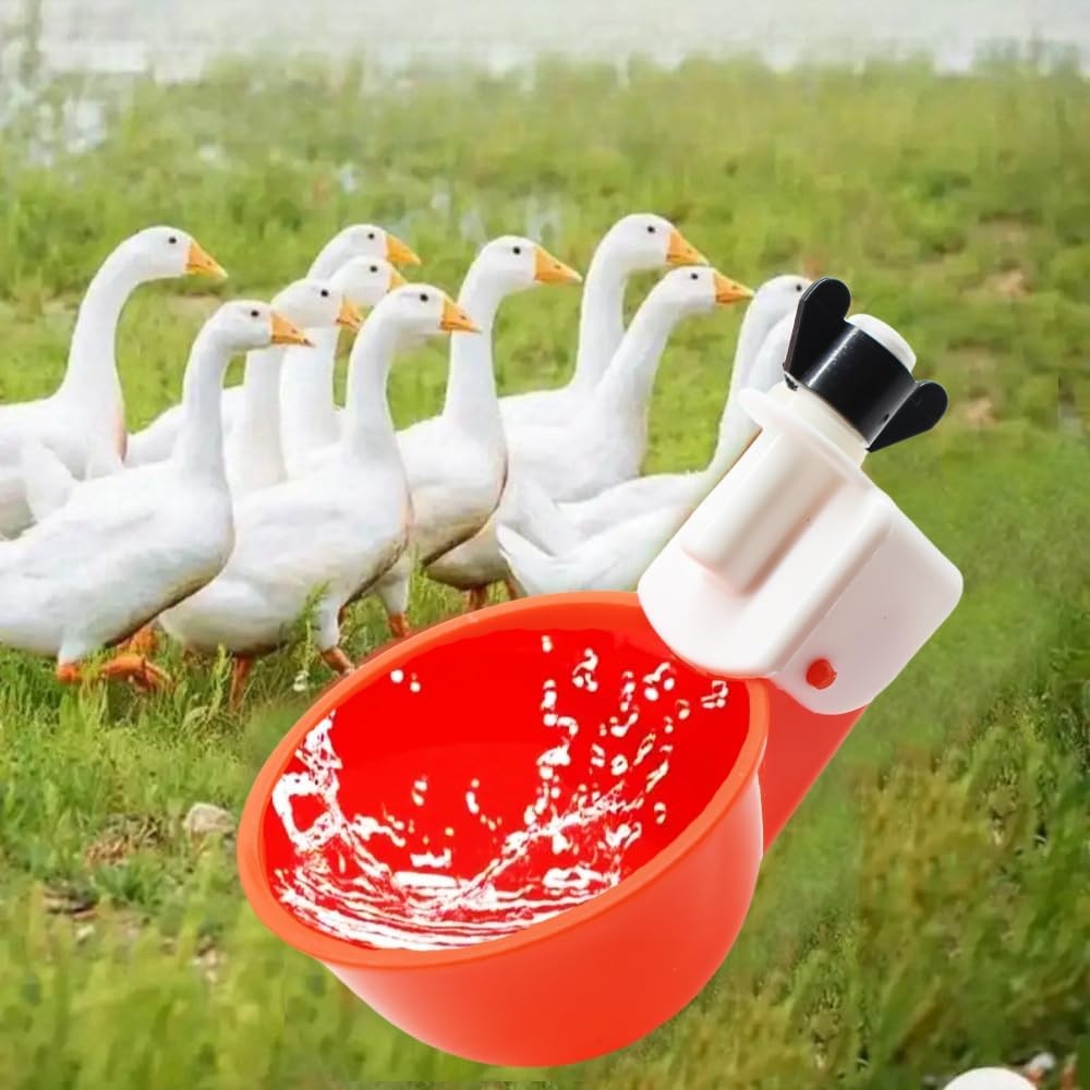 Chicken Waterer Cups, 12 Packs Poultry Water Feeder with Drill, Large Poultry…
