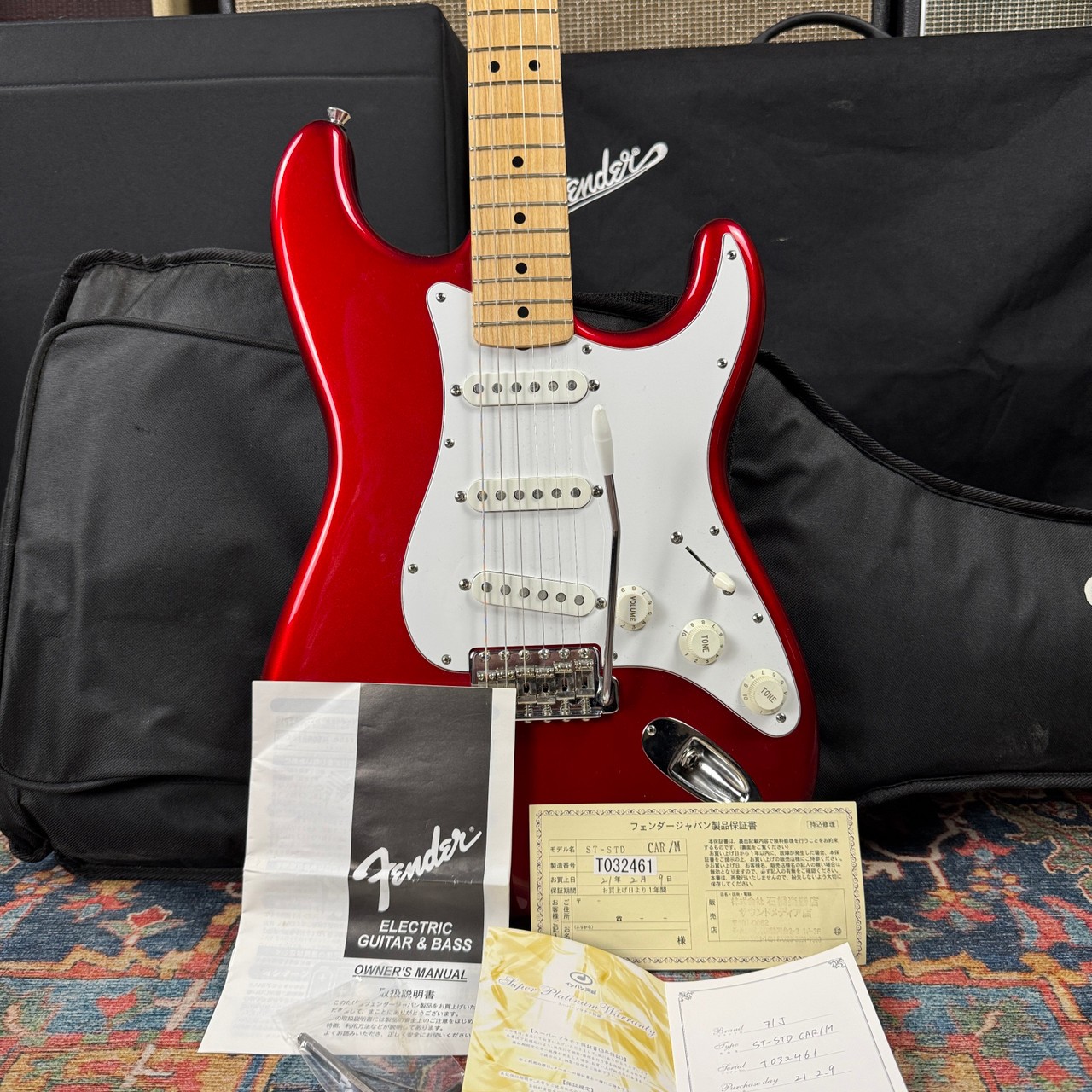 Fender Japan Stratocaster Standard ST-STD Candy Apple Red – 2008