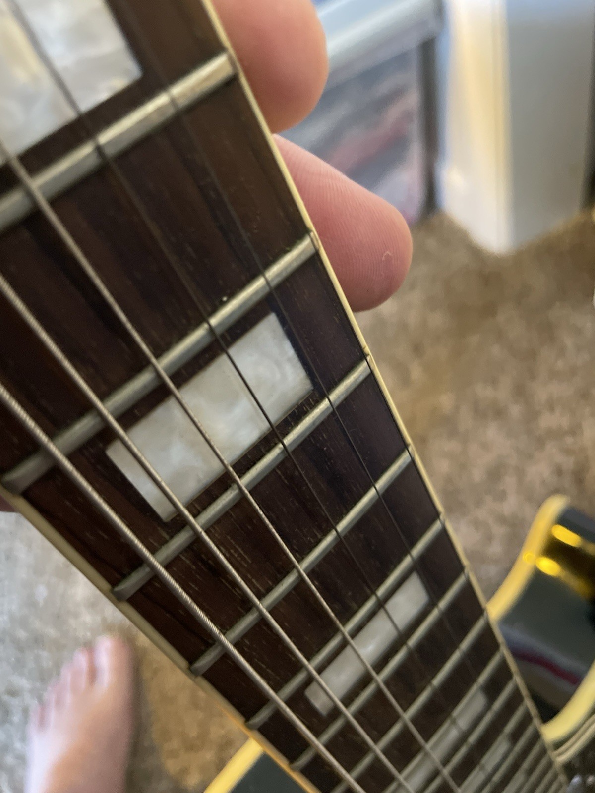 Epiphone Les Paul Custom Sliverburst 2007 Broken Headstock