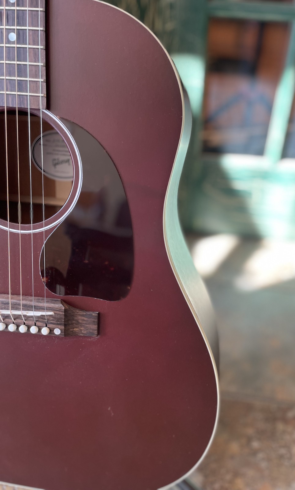 Gibson J-45 Special Acoustic Electric Guitar in Satin Wine Red w/ Gibson Case