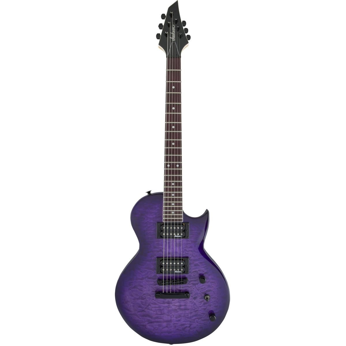 Jackson JS Series Monarkh SC JS22 Quilt Maple Guitar, Amaranth Fingerboard, Tran
