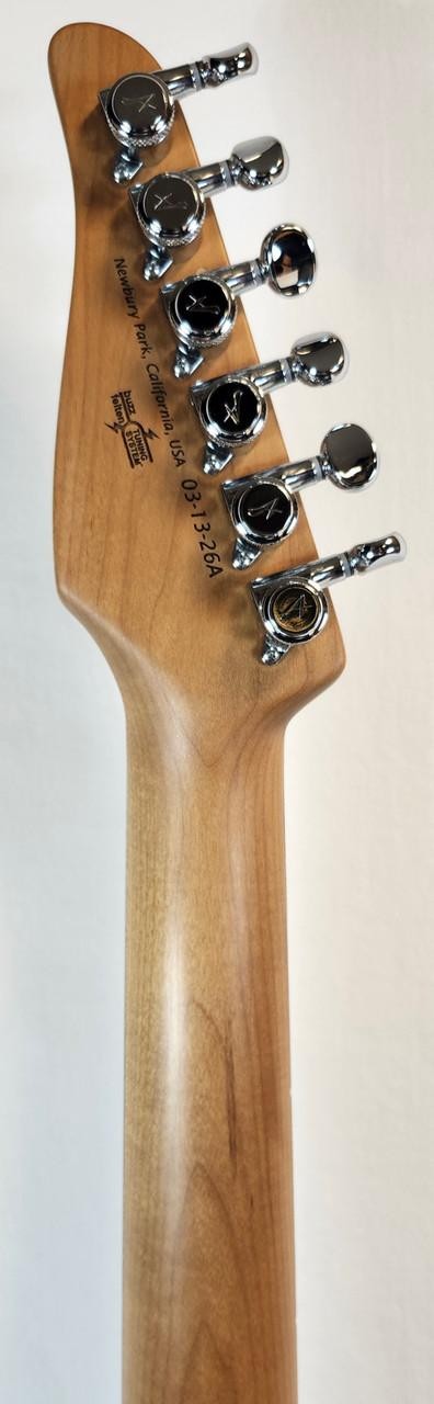Tom Anderson Angel, Flame Maple Top, Ziricote FB, HC1/HC2+, Cajun Key Lime to Te