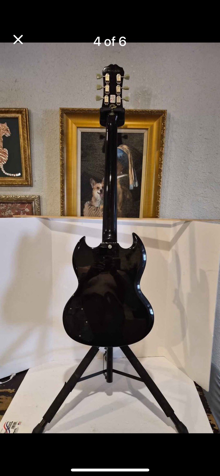 Black Epiphone SG Pro Electric Guitar Used Good Condition