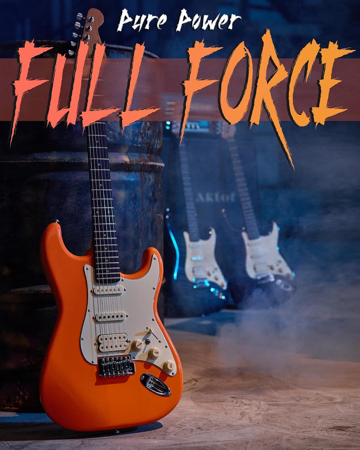 Stryde Electric Guitar with Coil-Split: Roasted Maple Neck, Flame Maple Graphic