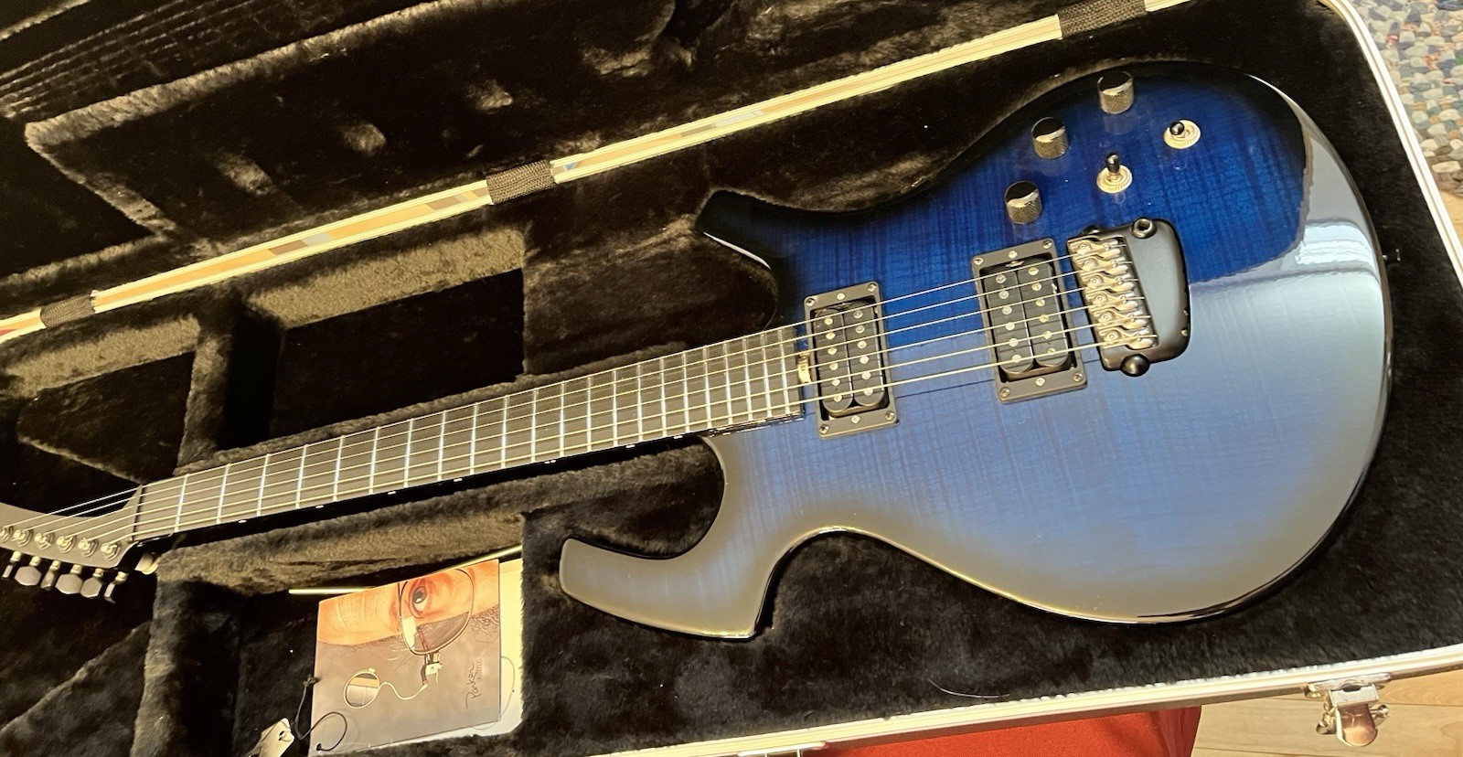 Parker Nitefly Mojo Blue Burst Electric Guitar With Case – Mint Condition