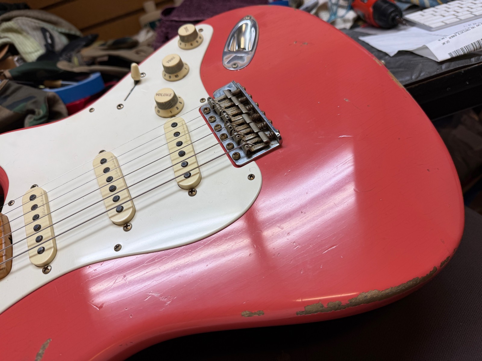 Fender Custom Shop Masterbuilt Todd Krause 56 Relic Stratocaster Fiesta Red