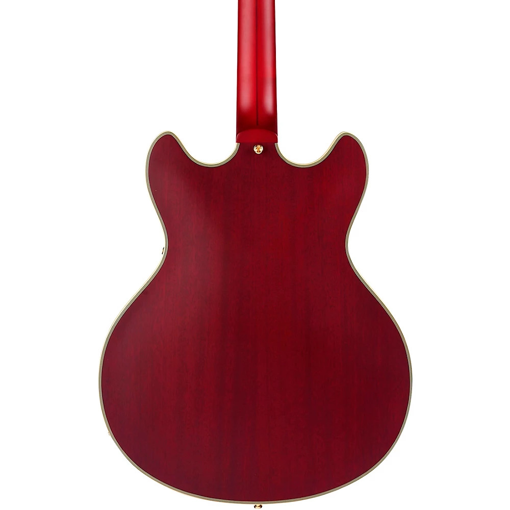 D’Angelico Deluxe DC Semi-Hollow Electric Guitar Satin Trans Wine