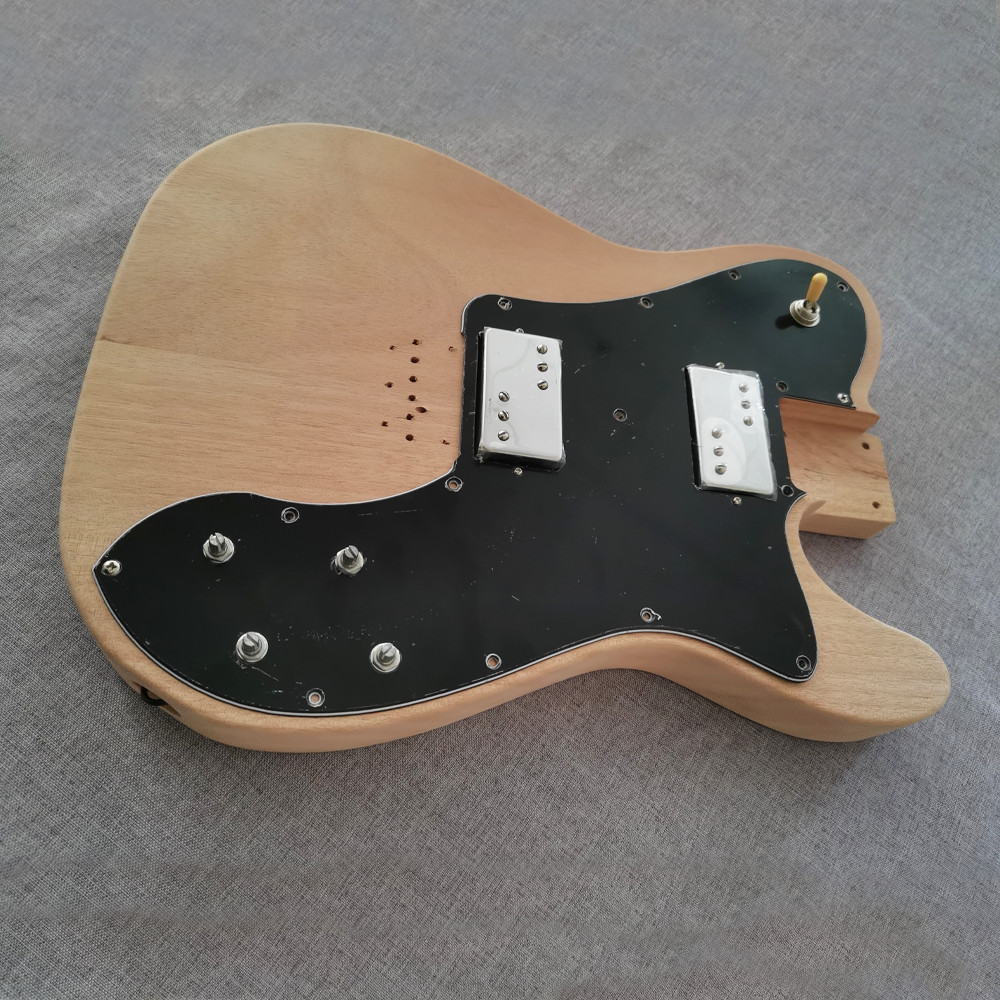 6String TELE DIY Electric Guitar Kit Mahogany Body Maple Fretboard bolt-on solid
