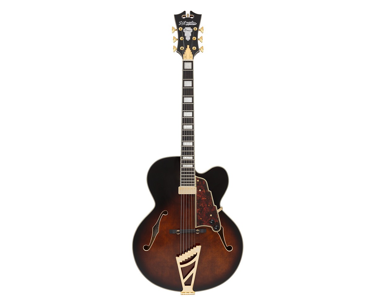 D’Angelico Premier EXL-1 Hollow Body Guitar – Gloss Brown Burst