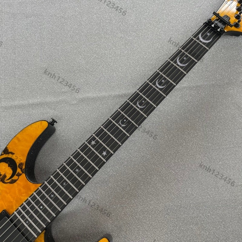 Kh Ouija Solid Body Electric Guitar Stainless Rounded Fret Edge C Shape Neck