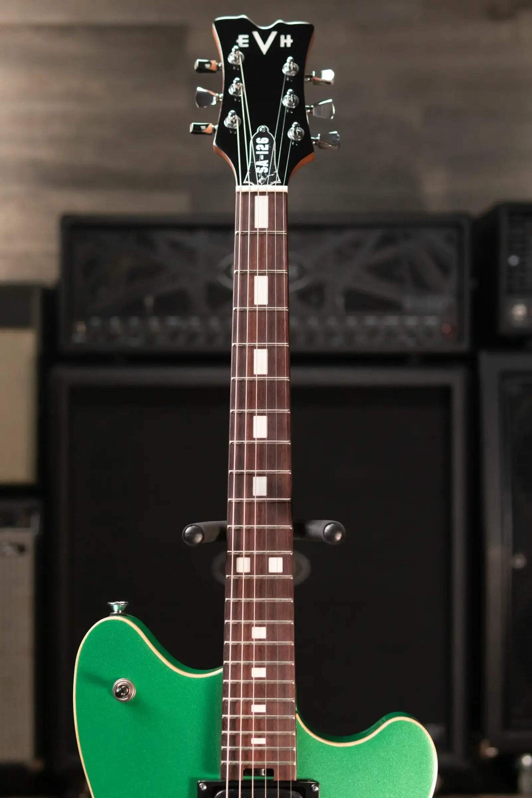 EVH SA-126 Standard Semi-Hollowbody Electric Guitar – Pelham Green