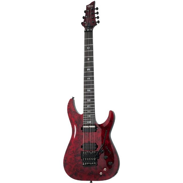 Schecter C-7 FR S Apocalypse Red Reign Electric Guitar – Red Reign