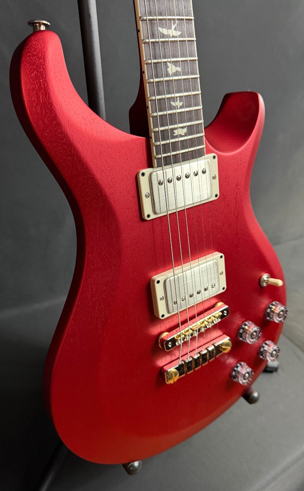 PRS S2 McCarty 594 Thinline Satin Electric Guitar Red Apple Metallic w/ Gig Bag