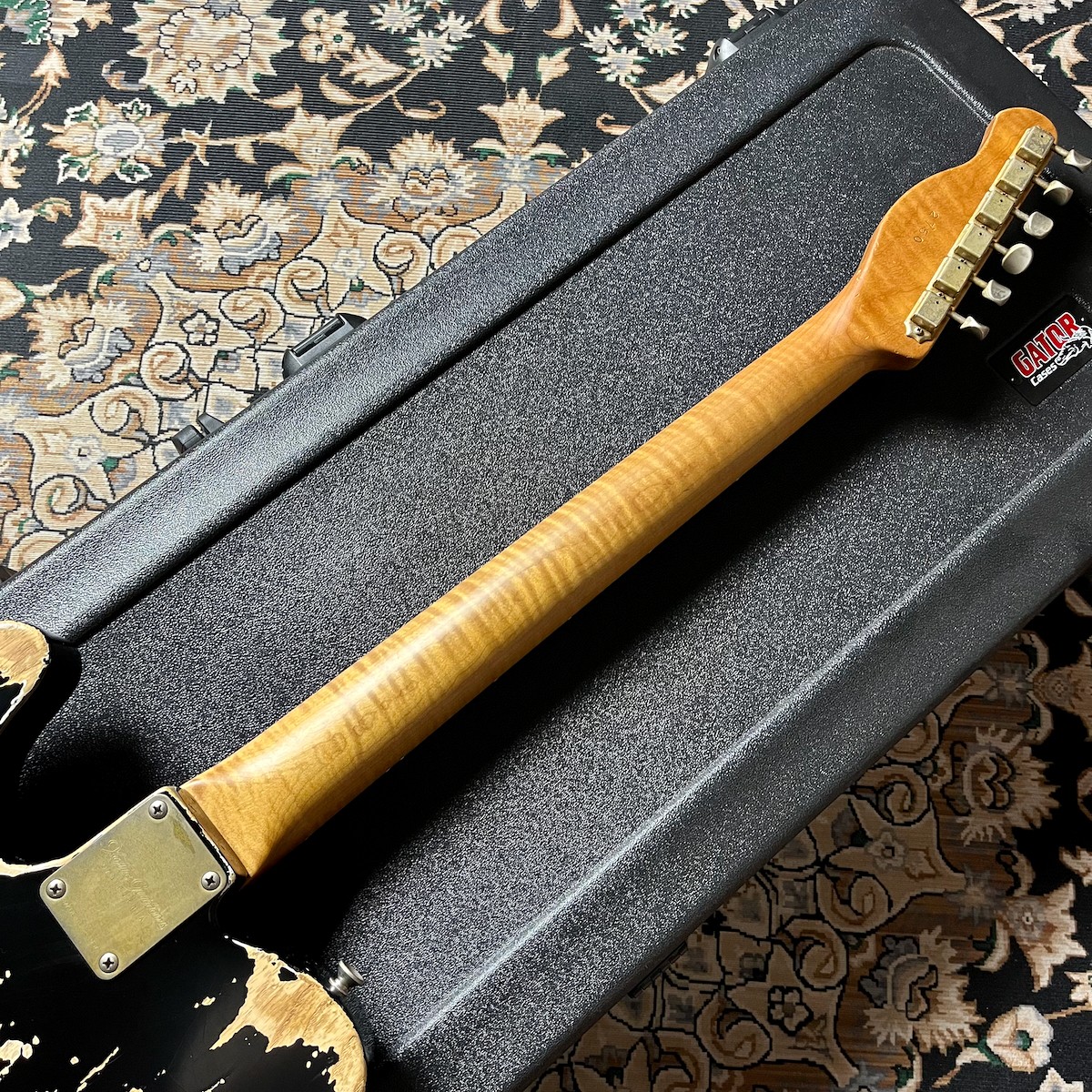 Xotic Xtc-1 Black Mh Super Heavy Aged Ash / 4A Roasted Flame Maple Rose Wood Saf