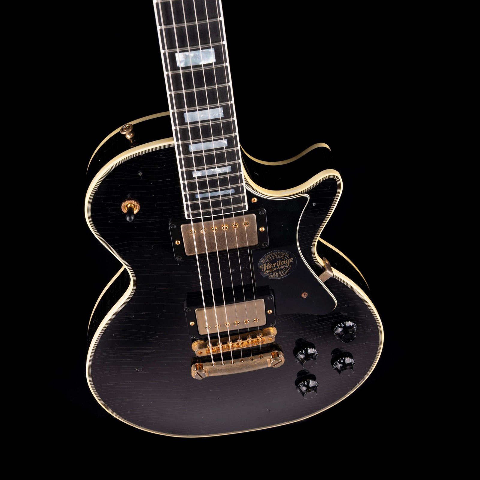 Heritage Custom Shop Core Collection H-157 Mahogany Top Artisan Aged Ebony with
