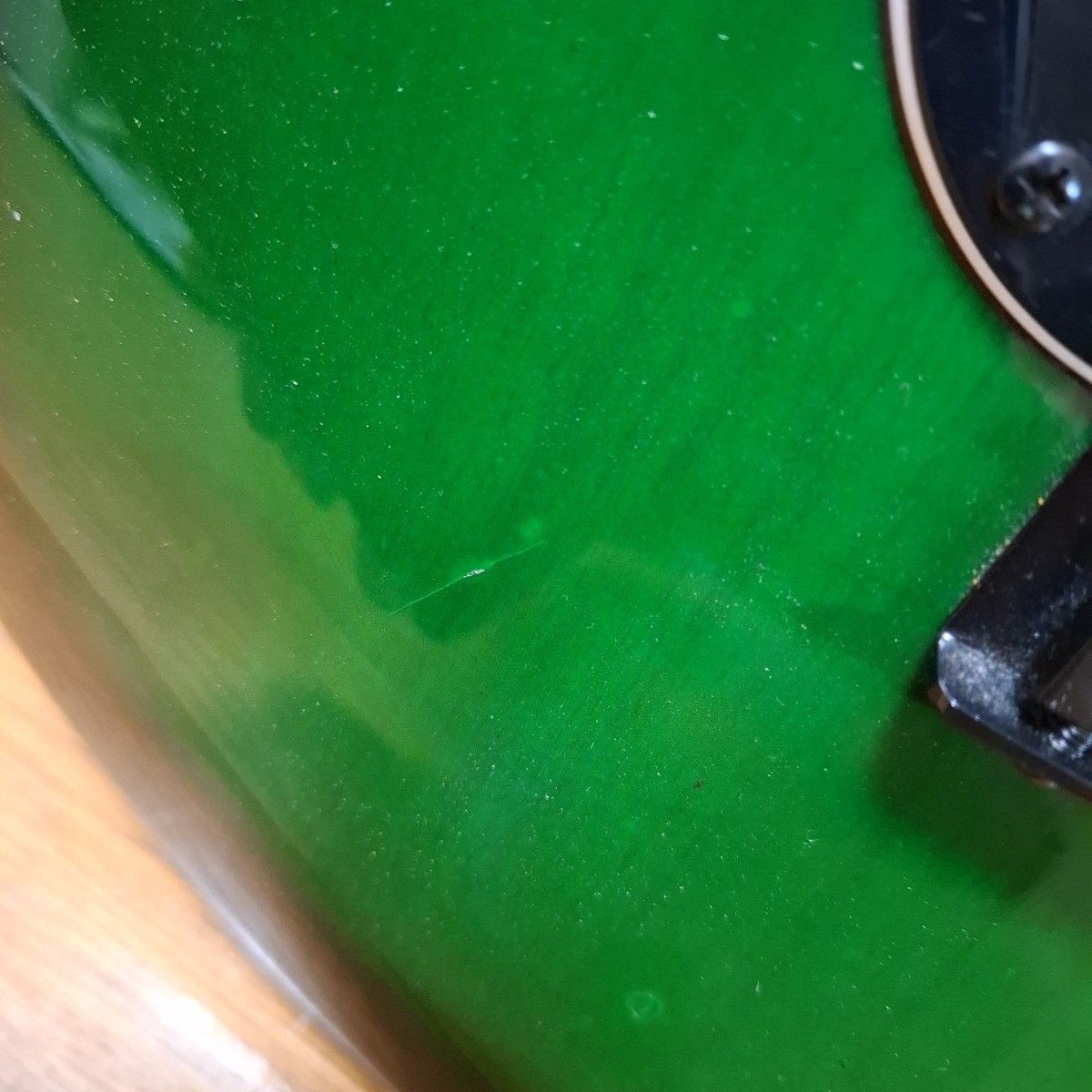 SELDER Electric Guitar Stratocaster Black Green