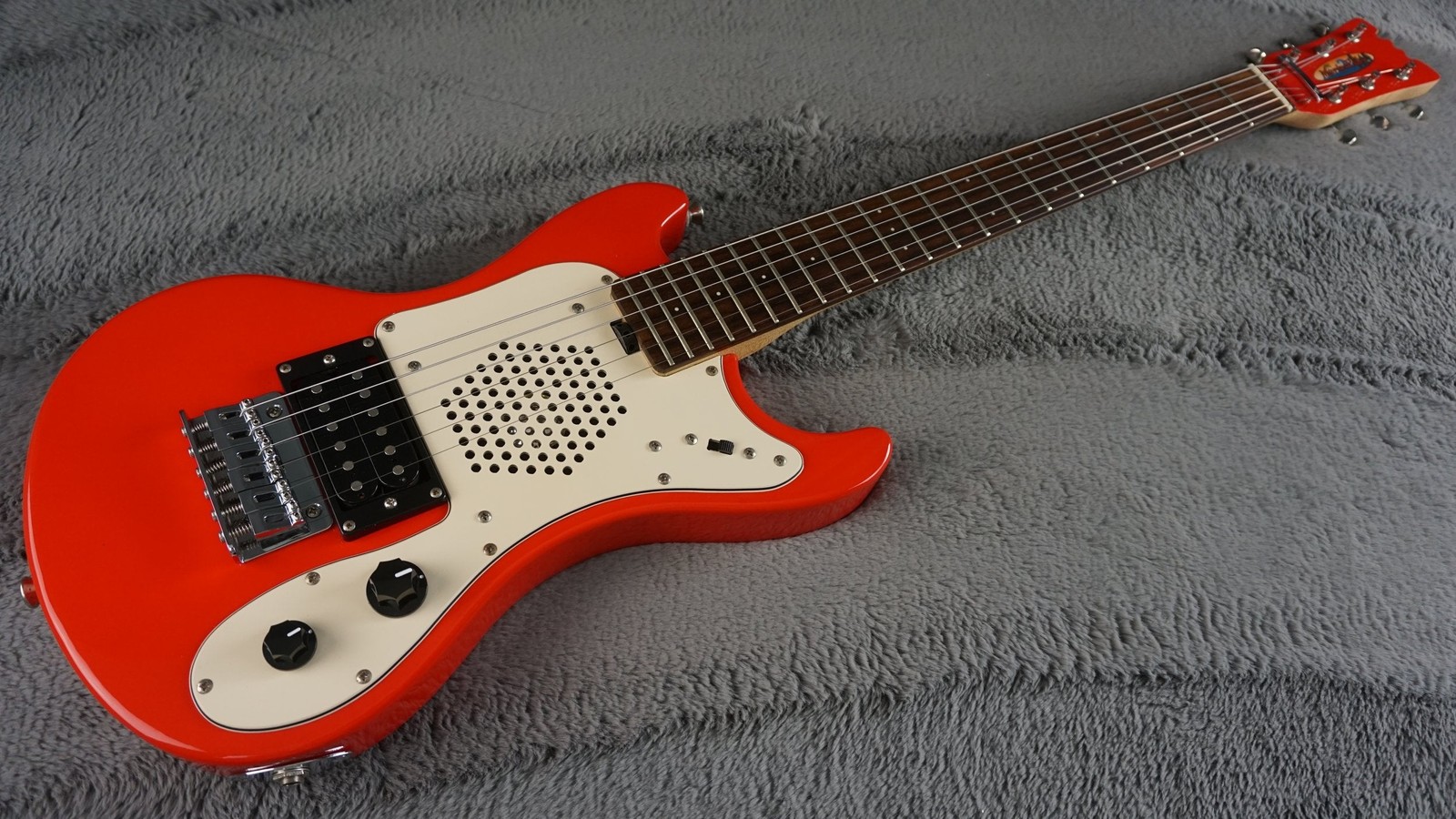 Marine Rider Travel Electric Guitar w/ Built-In Speaker Compact Practice Guitar