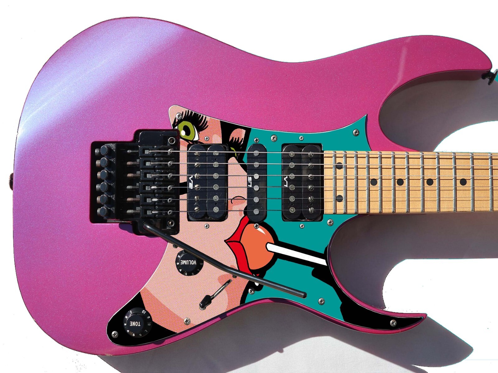 Guitar Skin Wrap Axe Re-Skin Pop Rock Copy Cat Groupie Girl – 1216