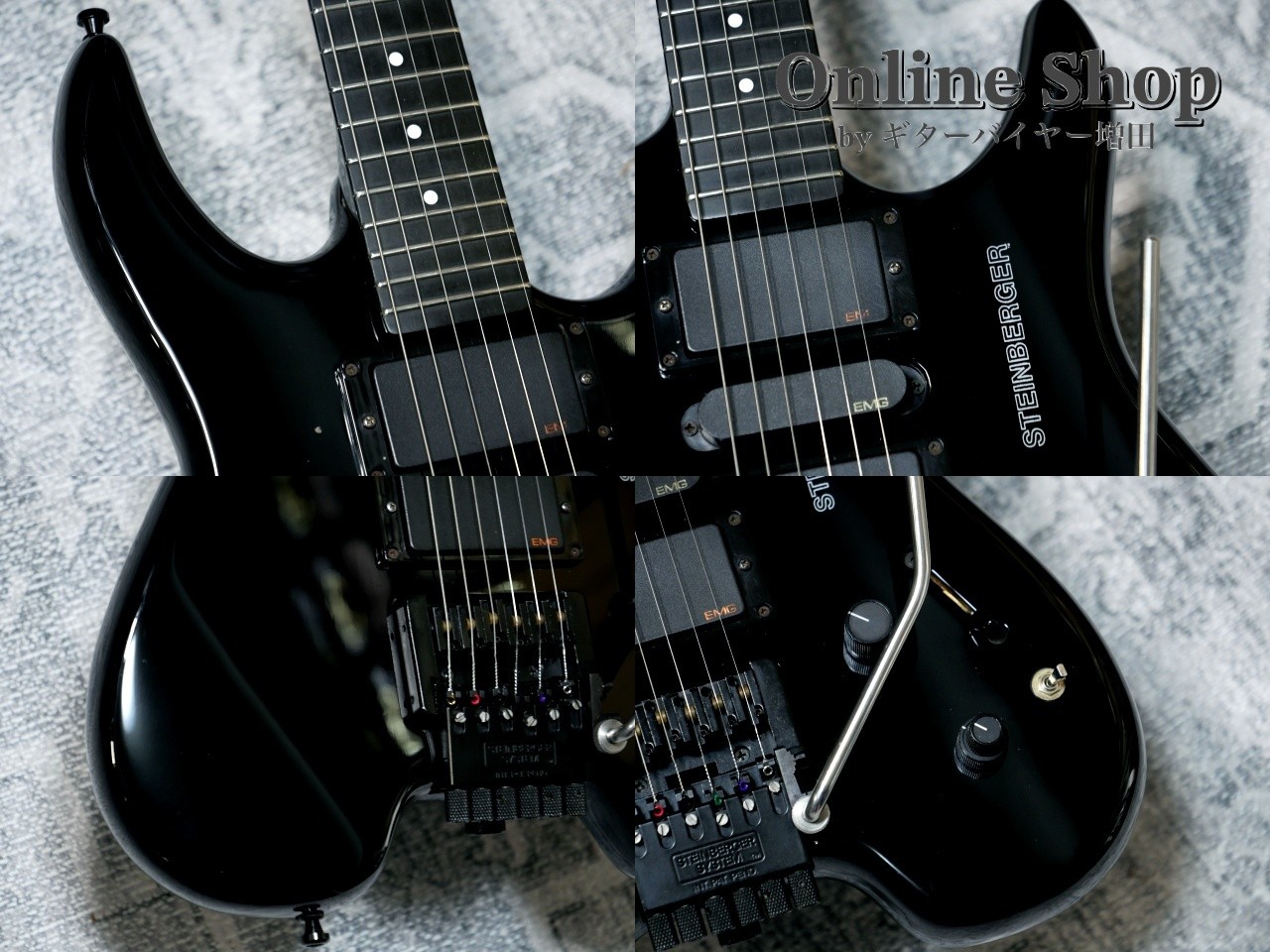 Steinberger Explanation and Demo Video: 1997 Steinberger GM7TA Black
