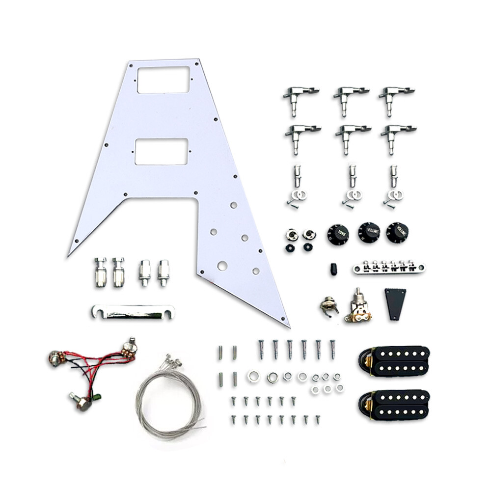 Guitar Kit Guitar Body 24.75inch 22fret Guitar Neck Rosewood Fretboard Block