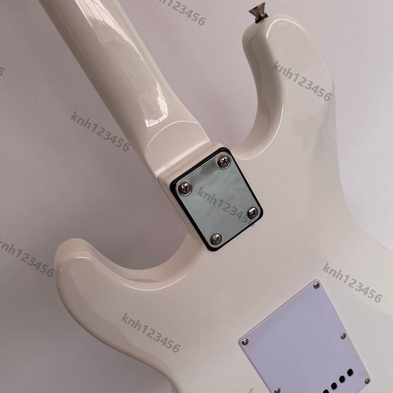 ST Solid Body Electric Guitar Bone Nut Stainless Rounded Fret Edge C Shape Neck