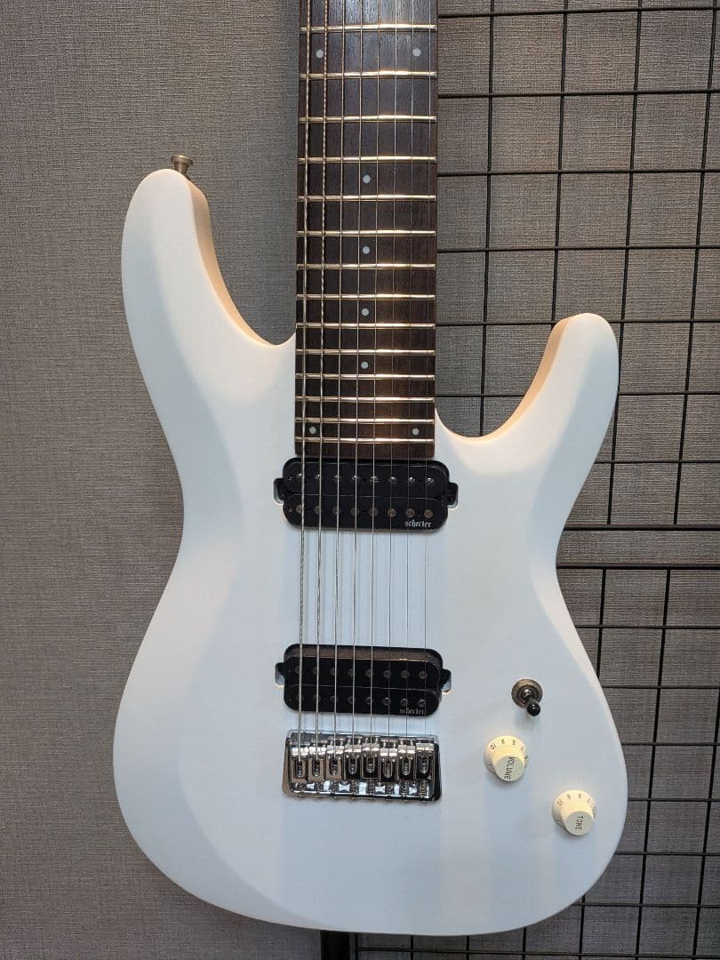 SCHECTER C-8 DELUXE SWHT 8 string guitar Safe packing!
