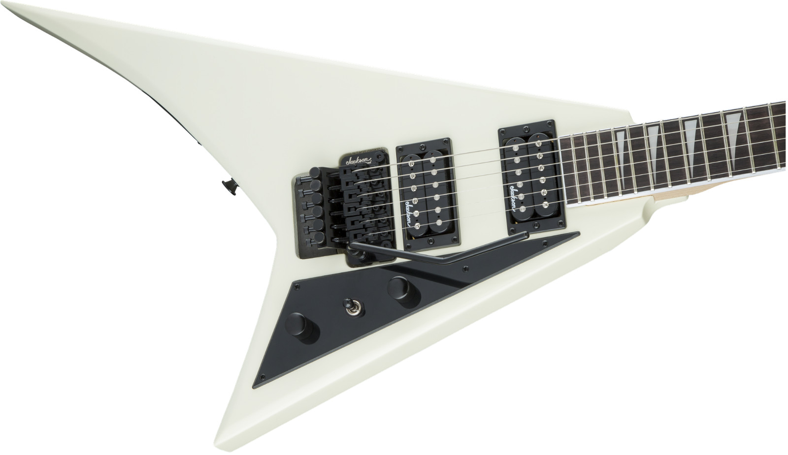 Jackson JS32 Ivory Randy Rhoads Electric Guitar Amaranth Fretboard, w/Floyd Rose