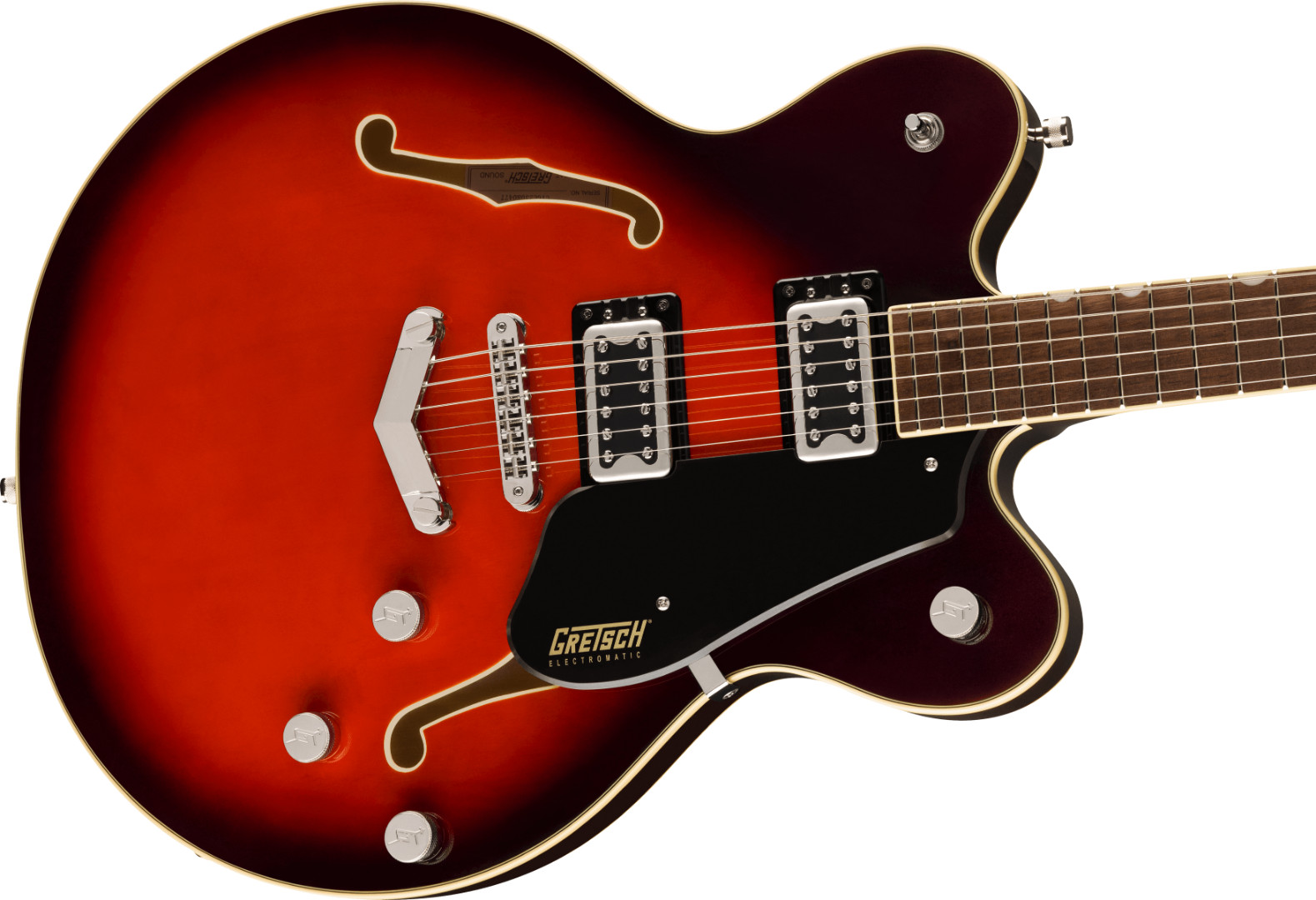 Gretsch G5622 Electromatic Semi Hollow Electric Guitar, Claret Burst Finish