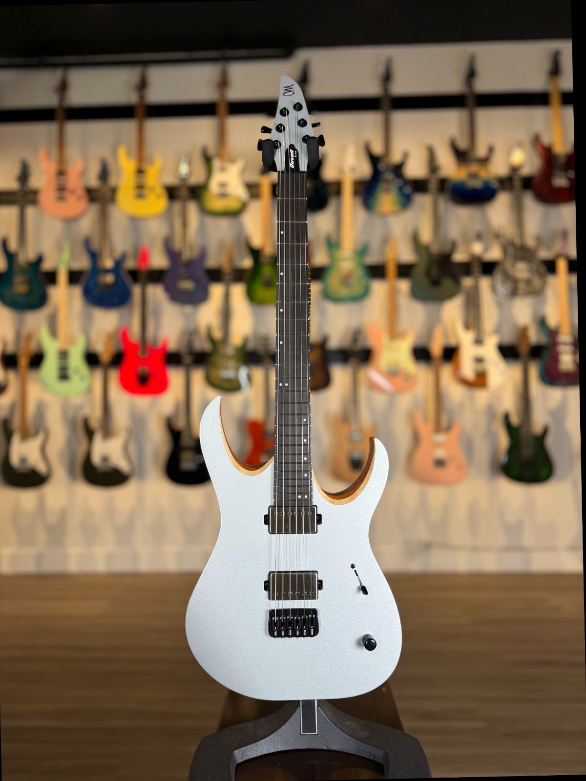 Mayones Duvell Elite 6 – Monolith Custom Silver Metallic – Custom Color
