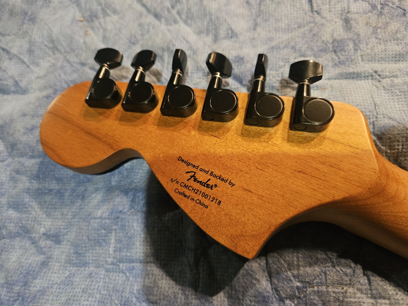 Squier Contemporary Strat Sonic Hybrid Partscaster Hardtail Torino Red MODS